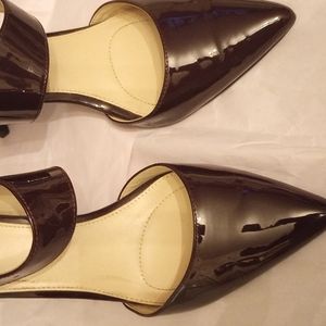Jones New York burgundy patent leather size 10 heel